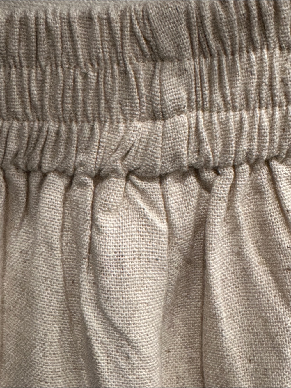 Women's High-Rise Tie-Waist Wide Leg Pants - Cream - Picture 8 of 9